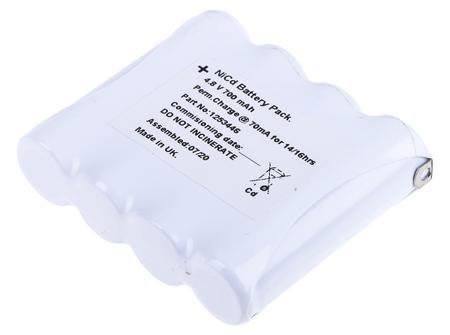 125-3446 RS Pro 4.8V NiCd AA Rechargeable Battery Pack, 700mAh
