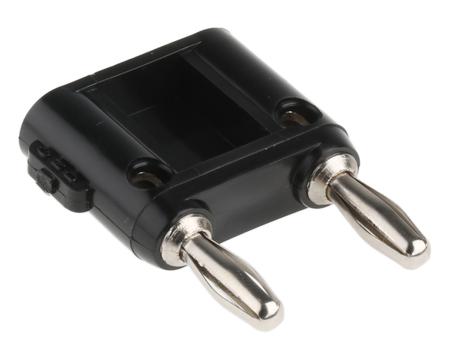 MDP-S-0 Fluke Black Male Banana Plug, Screw Termination, 15A, 5000V, Nickel Plating
