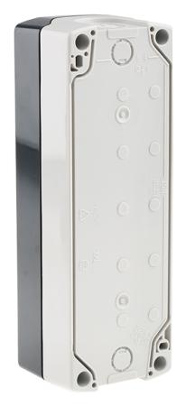XALD05 Schneider Electric Harmony XALD Push Button Enclosure, 5 Hole Grey, 22mm diameter None Plastic