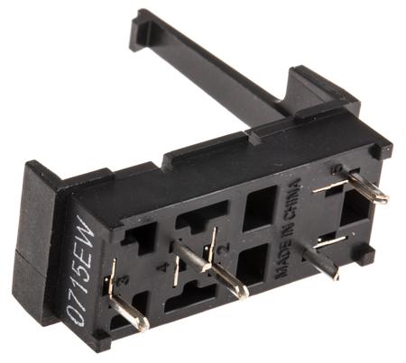 P2R-05P Omron G2R 5 Pin 250V ac PCB Mount Relay Socket, for use with 1 Pole G2R Series