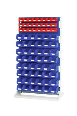 16917326-11V Bott Steel Louvre Panel Storage Unit, 550mm x 1000mm x 1775mm, Blue