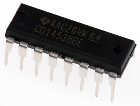 CD14538BE Texas Instruments , Dual Monostable Multivibrator, 16-Pin PDIP