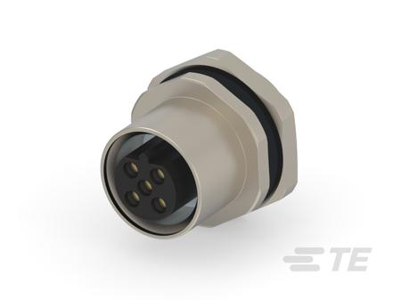 T4171310403-001 TE Connectivity Industrial Circular Connectors, 3 Contacts, Panel Mount, M12 Connector, Socket, IP67, B Code Series