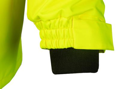 628AA2EU1FY1-L 4-In-1 Hi Visibility Rain Jacket With De