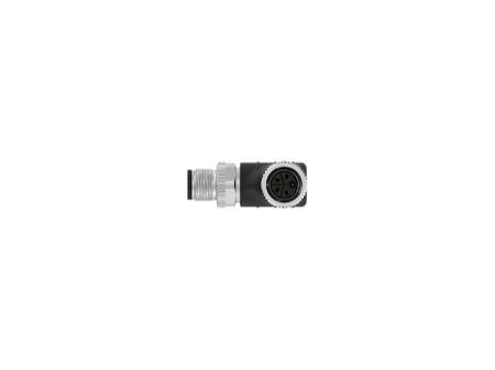 T4152AC9L14-020 TE Connectivity M12 L-Code Right Angle Male M12 to Straight Female M12 Sensor Actuator Cable, Nylon, 2m
