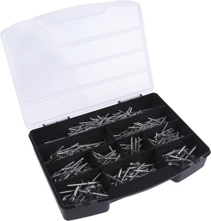 493-5483 RS PRO Plain Stainless Steel Blind Rivet Set, 465 pieces