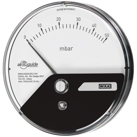 48795058 WIKA 4 to 6 mm Analogue Differential Pressure Gauge 0.02941995bar Back Entry 110mm Outside Diameter