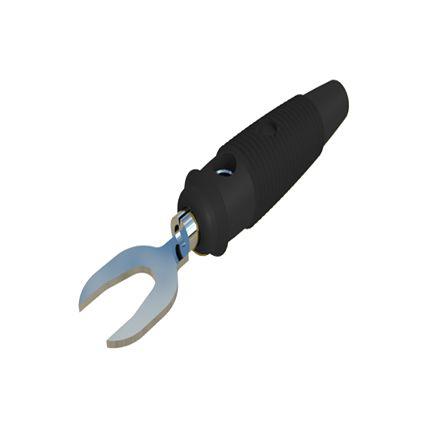 930584102 Hirschmann Test & Measurement KB 2 Insulated Fork Terminal 16AWG, 7.1mm Stud Size PVC, Blue