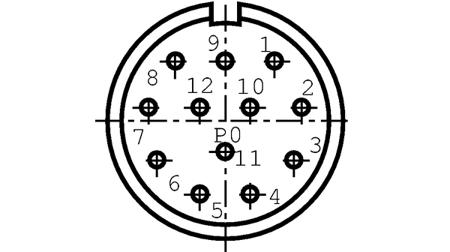 99-4607-00-12 binder Connector, 12 Contacts, Panel Mount, M23 Connector, Plug, Male, IP67, 623 Series