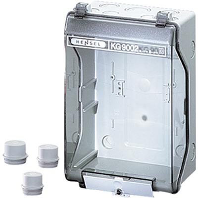 KG 9002 HENSEL KG Series Grey Polystyrene Junction Box, IP55, IP66, 95 x 133 x 205mm