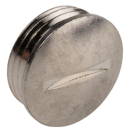 52003400 Lapp Blanking Plug, PG11, Nickel Plated Brass, Threaded