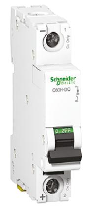 A9N61502 Schneider Electric Acti 9 C60H-DC MCB, 1P, 2A Curve C, 250V DC
