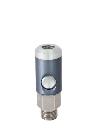 325-452 RS PRO Aluminium, Brass, Steel Male Pneumatic Quick Connect Coupling, G 1/4 Male Threaded