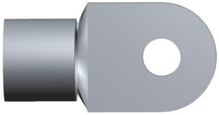 36932 TE Connectivity Solistrand Series Uninsulated Tin Plated Crimp Ring Terminal, M10 (3/8) Stud Size, 96.3mm² to 117mm²