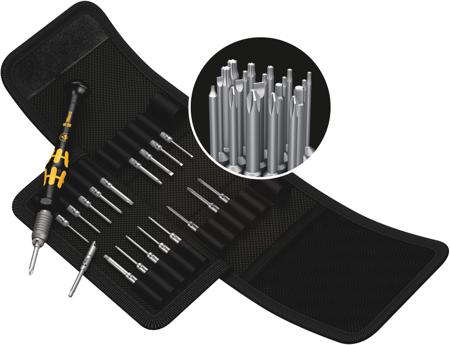 05073671001 Wera Phillips; Hex-Plus; Slotted; Torx; Torx Plus Interchangeable Precision Screwdriver Set, 20-Piece, ESD-Safe