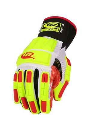298-10 Ansell Ringers R-298 Red Polyester Cut Resistant, Impact Protection Gloves, Size 10, Thermoplastic Rubber Coating