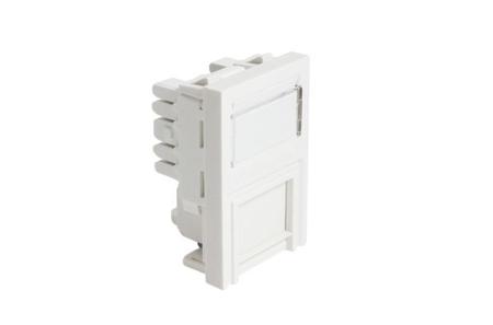 HTC-C6U-6C50-WH HellermannTyton Connectivity HTC, Cat6 Module, UTP Shielding