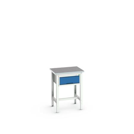 16921601.11 Bott Steel Workbench, 200kg Max Load, Adjustable Height, 930mm x 600mm x 700mm