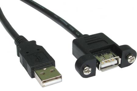 286-3704 RS PRO USB 2.0, Male USB A to Female USB A, 2m