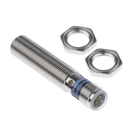 XS612B1PAM12 Telemecanique Sensors Inductive Threaded Barrel Proximity Sensor, M12, 4 mm Detection, PNP NO, 12 → 48 V dc