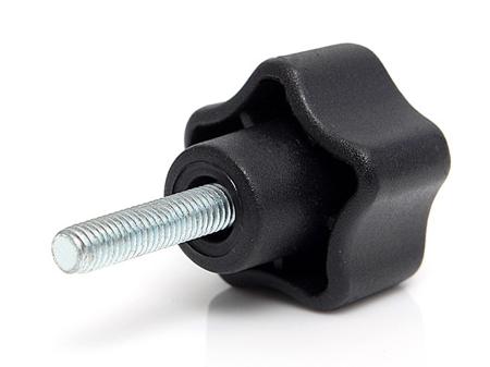 284-5357 RS PRO Black Thermoplastic Multiple Lobes Clamping Knob, M5 x 15, Threaded Mount