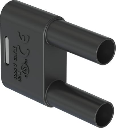 66-4012-21 Black Plug 4 mm Test Plug & Socket, 32A, 1kV, Nickel Plating