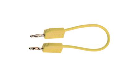 28-0115-04524 Staubli Test lead, 10A, 30 → 60V, Yellow, 45cm Lead Length