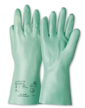 083609141X Honeywell Safety Tricotril K Green Para-aramid Chemical Resistant, Cut Resistant Work Gloves, Size 9, Nitrile Coating