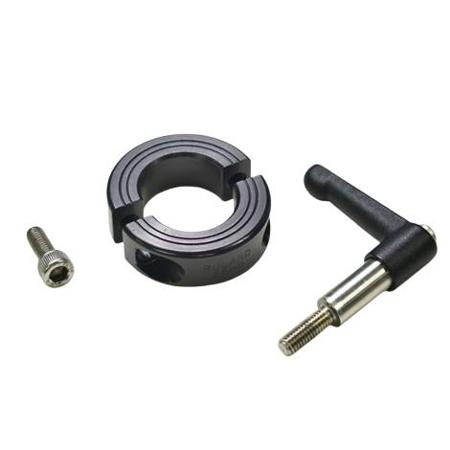 LV-MSP-25-AN Ruland Shaft Collar, Two Piece, Quick Clamp, Bore 25mm, OD 45mm, W 15mm, Anodised Aluminium