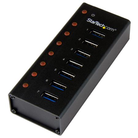 ST7300U3M StarTech.com 7 Port USB 3.0 USB A  Hub, AC Adapter Powered, 110 x 44 x 24mm