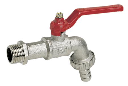 486-198 RS PRO Chrome Plated Brass Lever Bib Tap, 3/4in