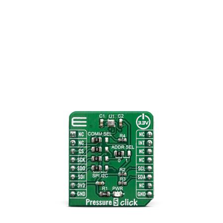 MIKROE-3566 MikroElektronika Pressure 5 Click Pressure Sensor for BMP388 Battery-Powered and Portable Applications