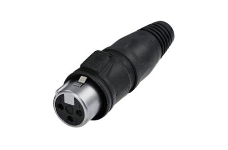 RCX3F-Z-001-0 Socket Mount XLR Connector, Female, IP65, 3 Way