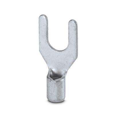 3240150 Phoenix Contact Uninsulated Fork Terminal, 13AWG to 9AWG, Silver