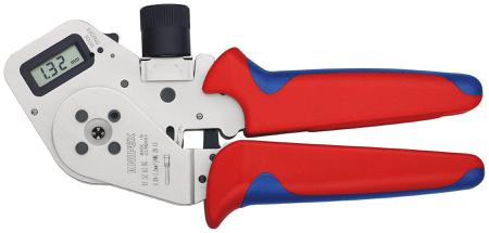 97 52 63 DG Knipex 97 Hand Ratcheting Four-Mandrel Crimping Pliers for Turned Contacts, 0,08 → 2,5mm² Wire