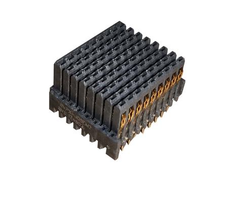 RVPX-J08EM1 Amphenol Socapex, RVPX - VITA 46 1.8mm Pitch VITA 46 Left VITA 46 Backplane Connector, Male, Vertical, 8 Column, 9 Row,