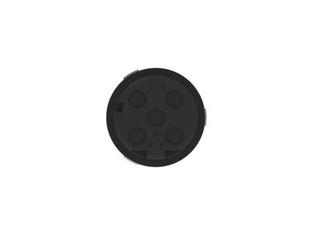 225284-E ERNI Circular Connectors, 4 Contacts, Board Mount, M12 Connector, Socket, Female, IP67, M12 Connector Series