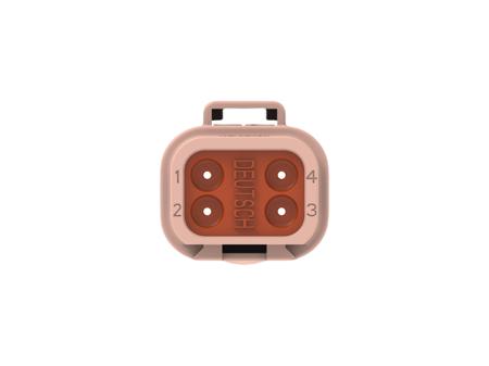 DT04-4P-TN09 TE Connectivity, DT04-4P Automotive Connector Plug Brown Cable 4 Way, Cable Termination