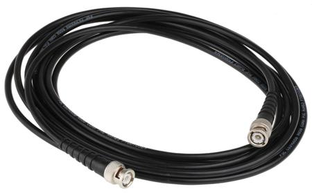 L00013A1453 Telegartner 50 Ω, Male BNC to Male BNC Coaxial Cable Assembly, 5m length, RG58 cable type
