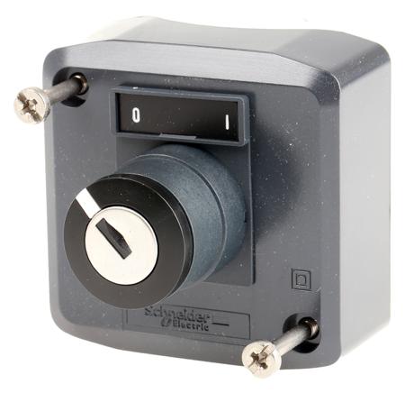 XALD144E Schneider Electric Control Station Switch - SPDT, Polycarbonate, Grey, IP66, IP67, IP69K