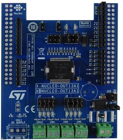 X-NUCLEO-OUT13A1 STMicroelectronics Industrial Digital Output Expansion Board for STM32 Nucleo for STM32 Nucleo development boards