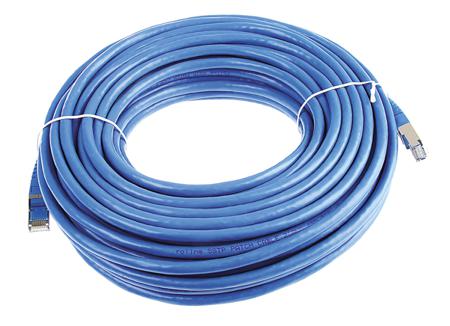 21.15.1404-20 Roline, 20m Cat6, Blue RJ45 to Male RJ45 Male, S/FTP Shielded, Terminated PVC Sheath