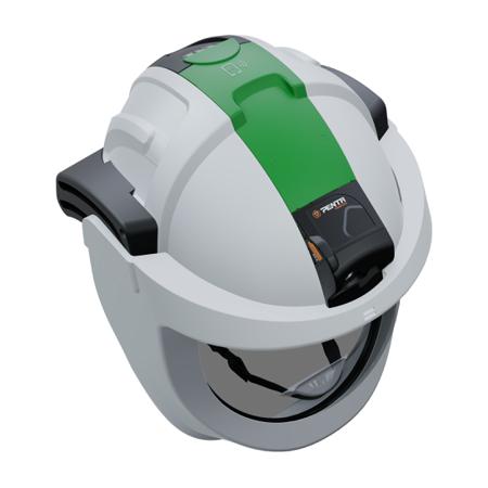 V1-LPP-BK-G Penta Visarc White Hard Hats with Chin Strap, Adjustable