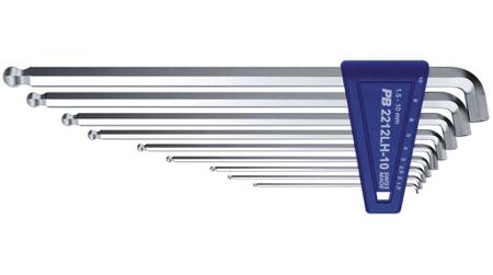 PB 2212LH PB SWISS TOOLS 9 piece L Shape Metric Hex Key Set, 1.5 mm, 2.5 mm, 2 mm, 3 mm, 4 mm, 5 mm, 6 mm, 8 mm, 10 mm