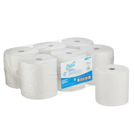 6687 SCOTT XL Hand Towels Roll White