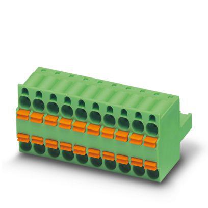 1071464 Phoenix Contact, 5.08mm Pitch, 5/..-ST, TFKC 2, 3 Way, , Pluggable Terminal Block, Plug, PCB Mount, Push In Spring