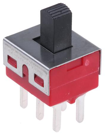 734-7270 RS PRO PCB Slide Switch DPDT Latching 5 A @ 28 V dc Top
