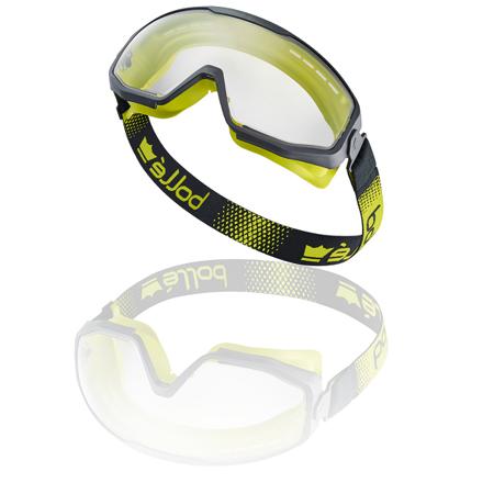 SPECTN12W Bolle Safety SPECTRUM, Scratch Resistant Anti-Mist Safety Goggles with Clear Lenses