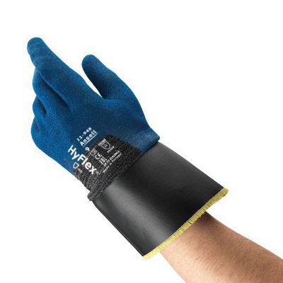 11948080 Ansell HyFlex 11-948 Blue Fibreglass, Polyamide Abrasion Resistant, Cut Resistant Gloves, Size 8, Waterbased PU Coating