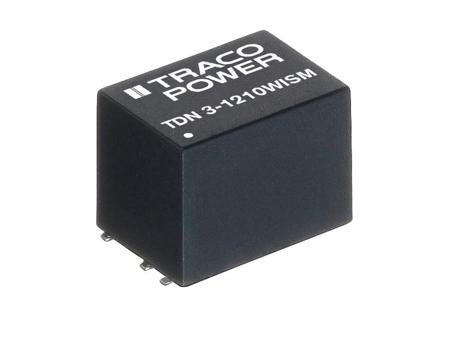 TDN-3-1223WISM TRACOPOWER TDN 3WISM 3W Isolated DC-DC Converter Surface Mount, Vin 4.5 → 18 V dc, Vout ±15V dc